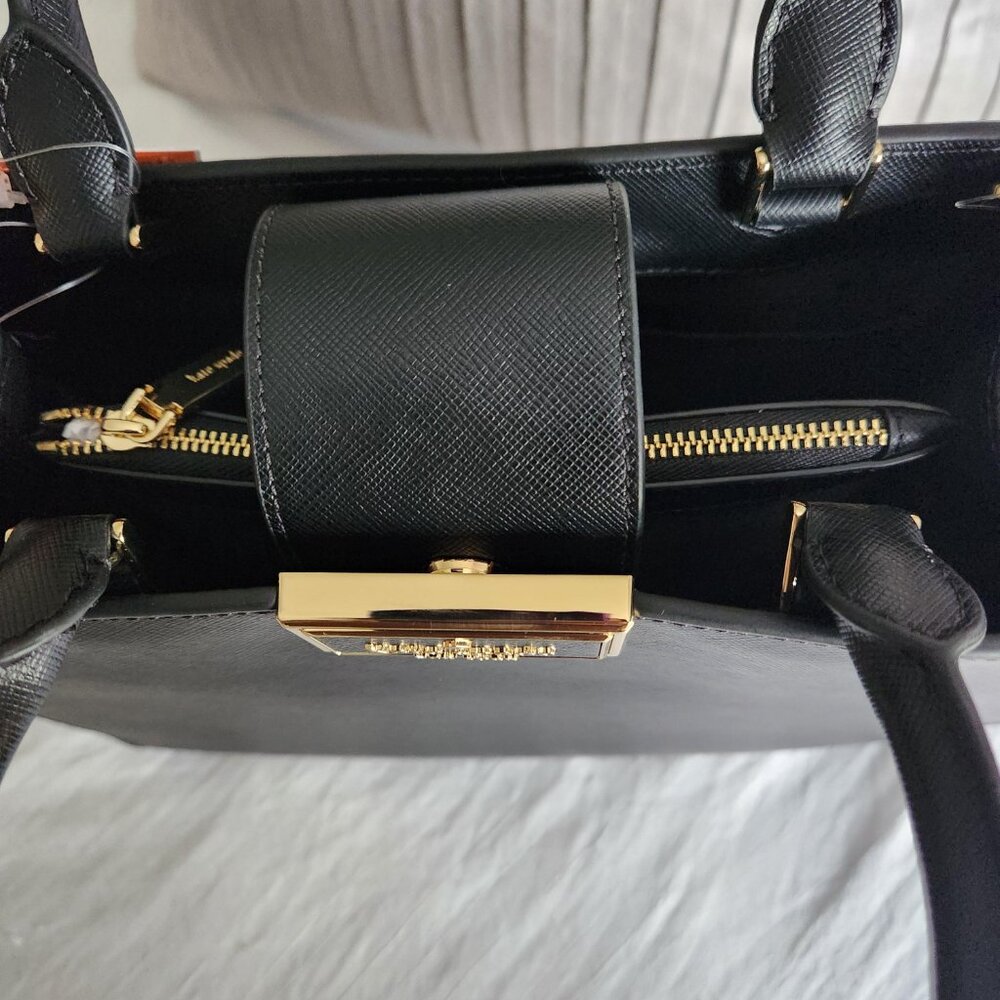 Kate Spade Black Reegan Satchel 7pc Set NWT - Picture 9 of 17